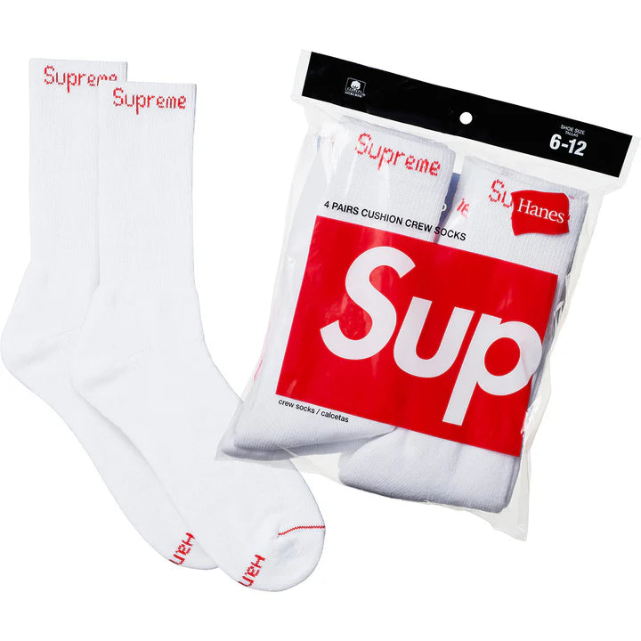 supreme/hanes crew socks