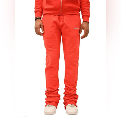 Doctrine Orange Double Stacked Joggers