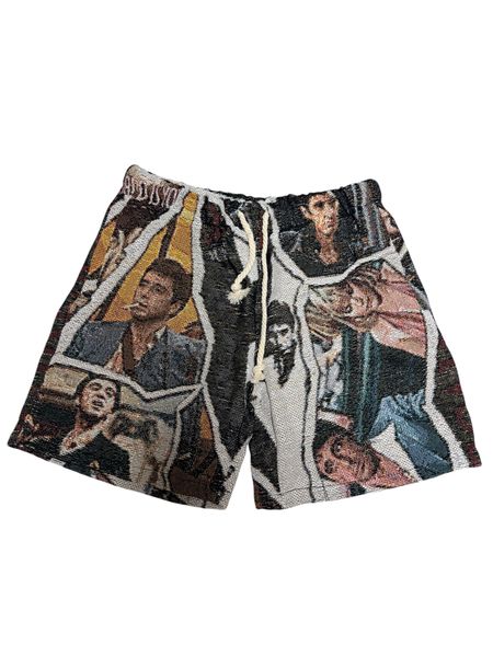 scarface' tapestry shorts