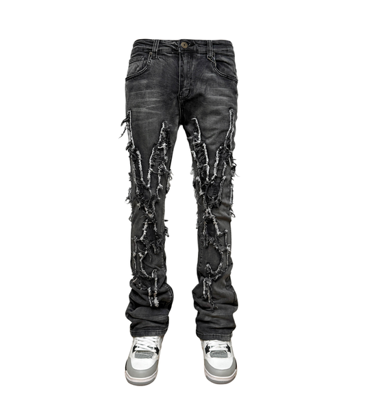 Vicious Cut Black Denim